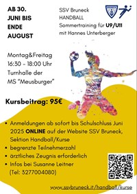 Sommertraining für U9/U11