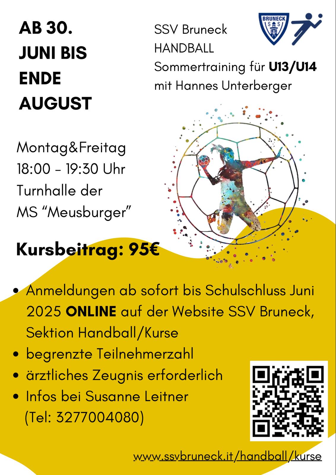 Sommertraining für U13/U14