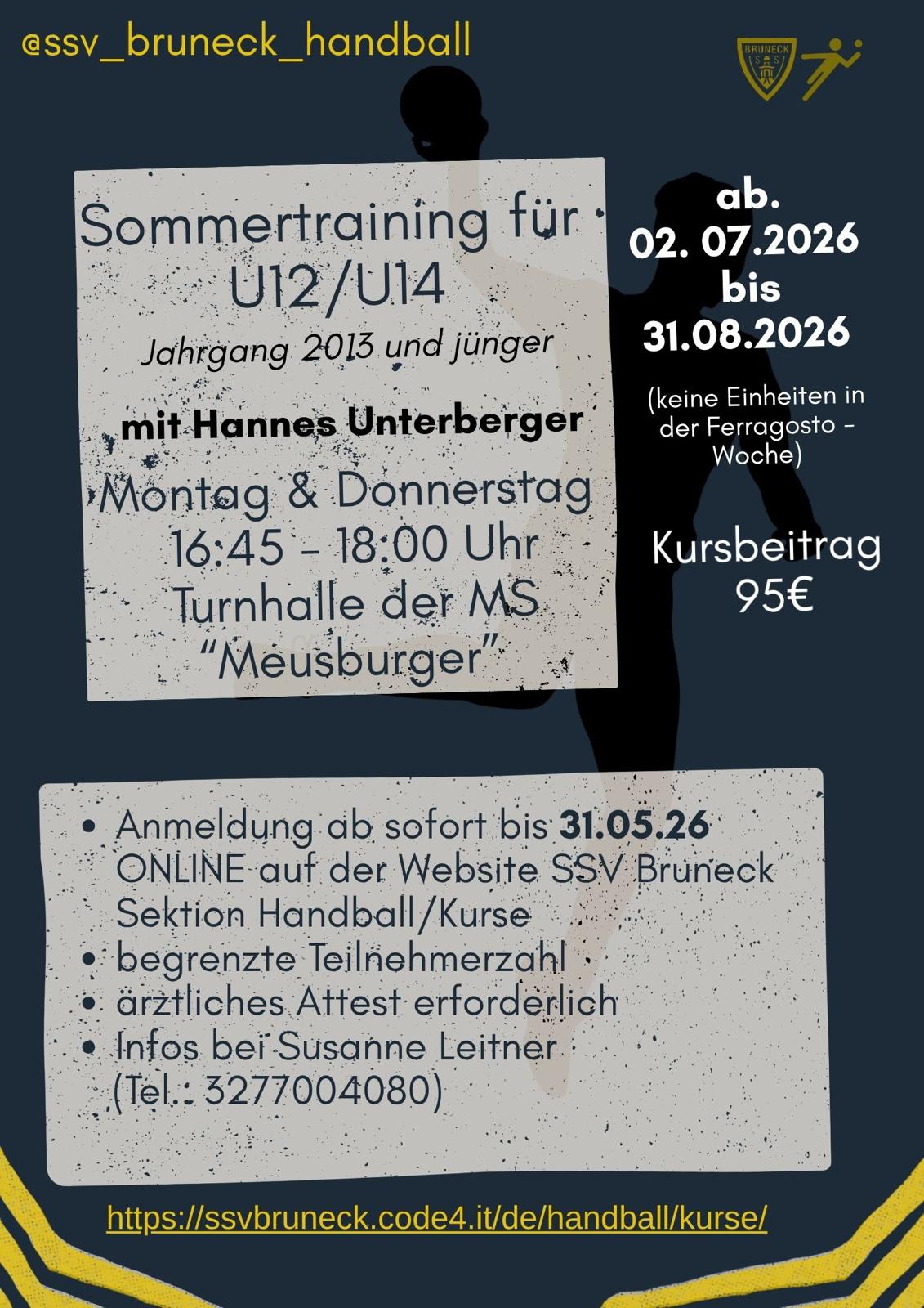 Sommertraining U12/U14